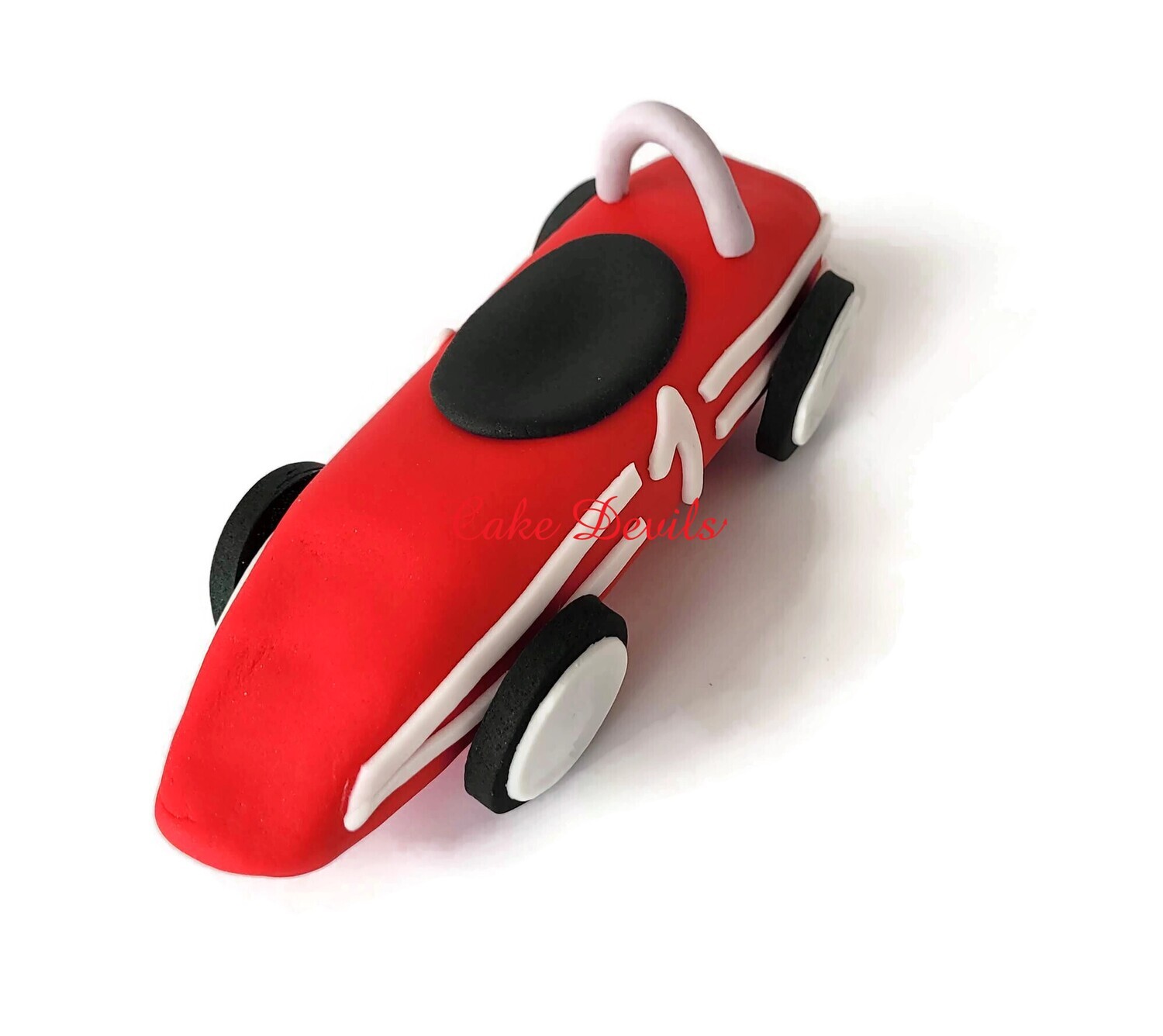 Fondant Classic Vintage Race Car Cake Topper, great for a birthday cake!