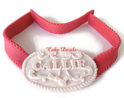 Country Western Belt Buckle Cake Topper with Belt to go around Cake, Cowboy, Cowgirl
