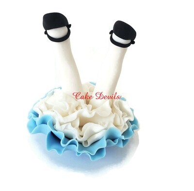 Down the Rabbit Hole Alice in Wonderland Fondant Cake Toppers
