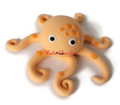 Fondant Ocean Life Animals, Octopus, Shark Fish, Seaweed, Shells