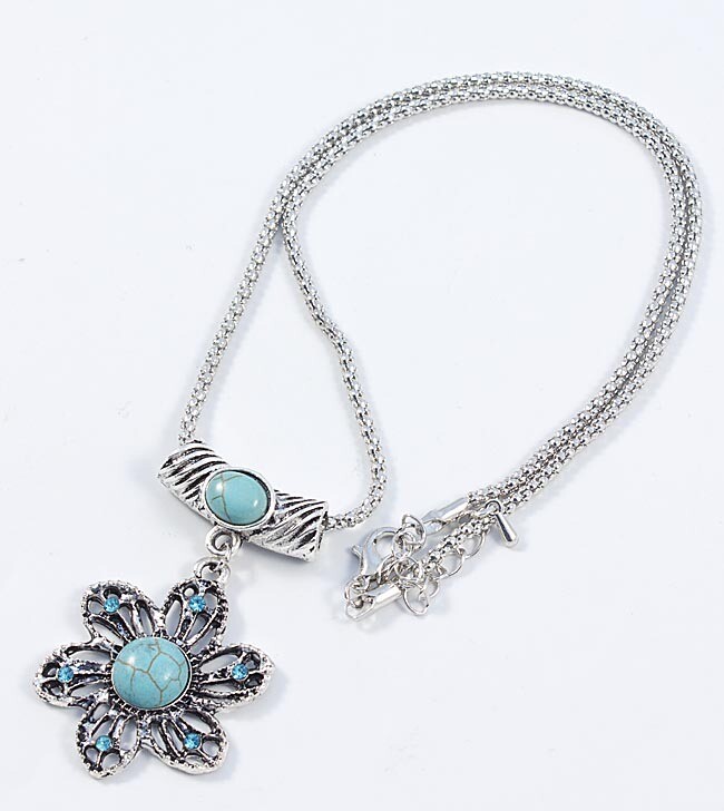 Turquoise Pendant &quot;Flower&quot;