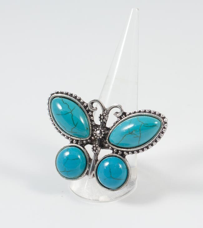 Bague Turquoise &quot;Papillon&quot;