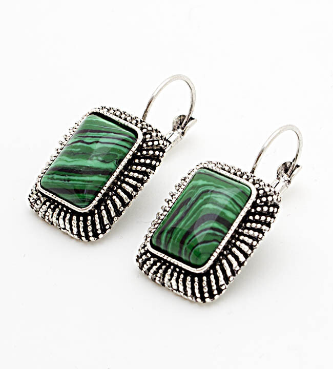 Malachite Earrings