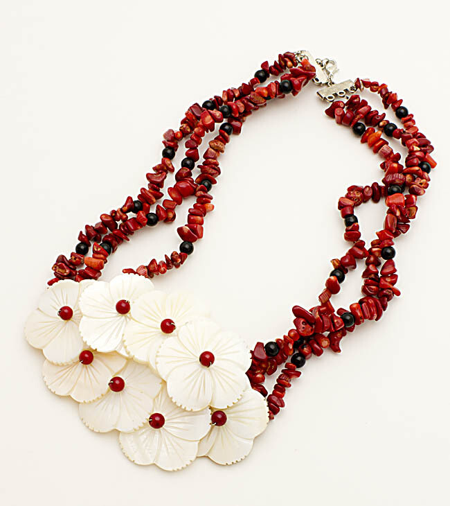 Designer coral necklace