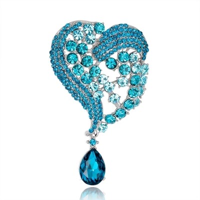 Brooch &quot;Heart&quot;, Tutti Frutti