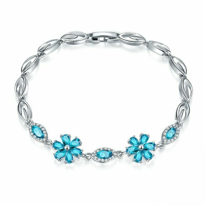 Bracelet &quot;Flowers&quot;, Swarovski Crystal Shik