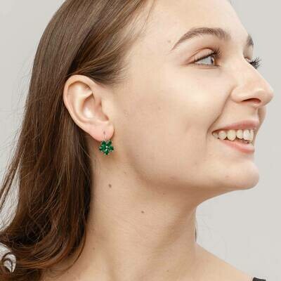 Earrings "Flower", Swarovski Crystal Shik