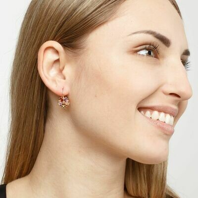 Earrings "Flowers", Swarovski Crystal Shik