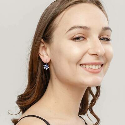 Earrings "Flower", Swarovski Crystal Shik