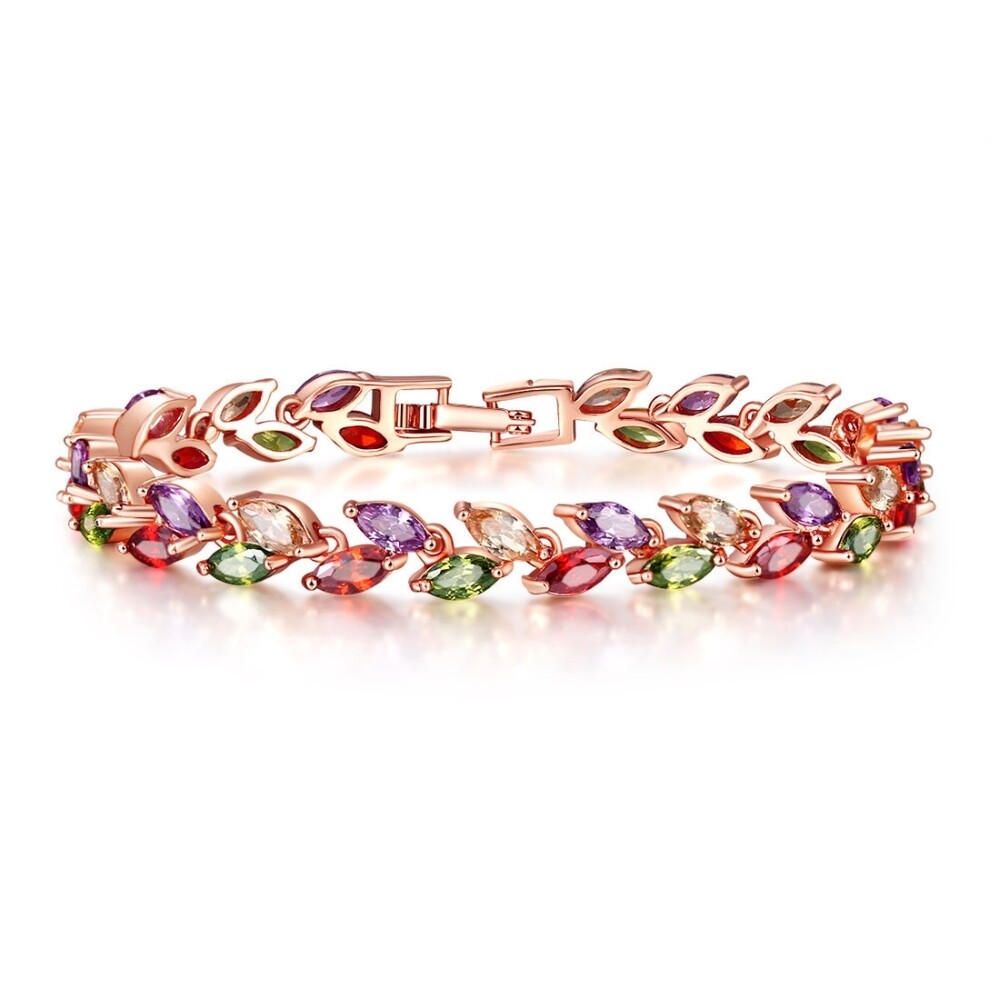 Gilded Bracelet, Swarovski Crystal Shik