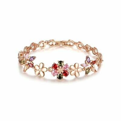 Bracelet &quot;Flowers&quot;, Swarovski Crystal Shik