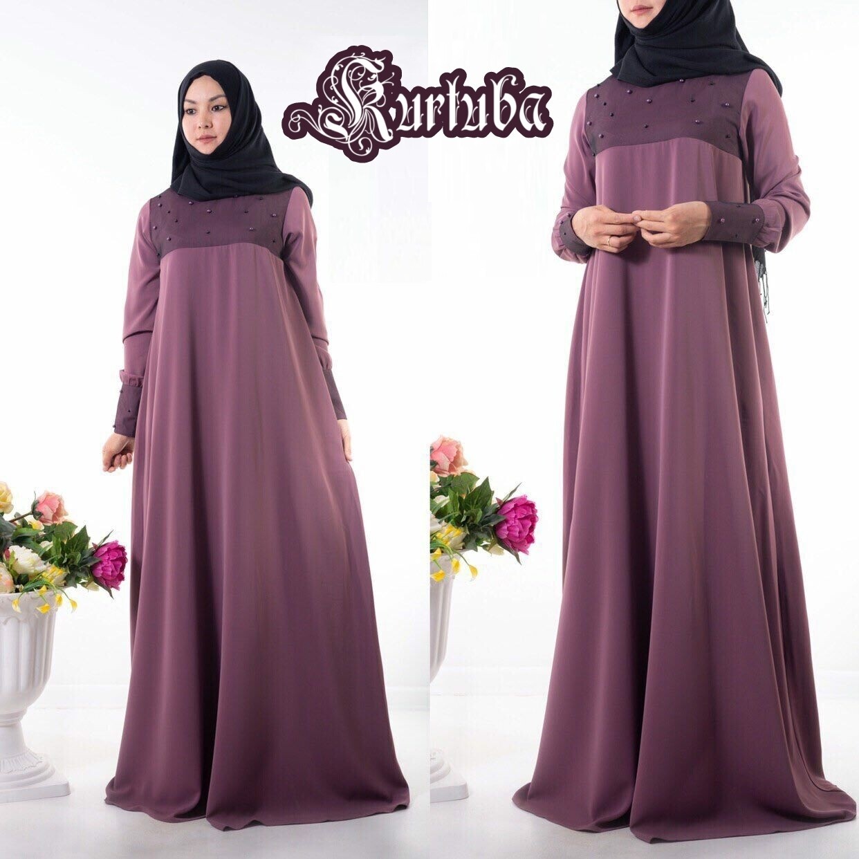 Abaya PinkPowder  Faiza