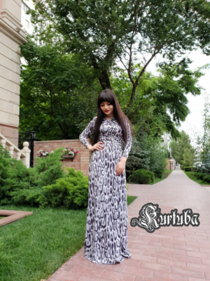 Guzel Dress Gray Leopard