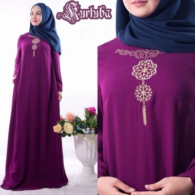 Abaya Burgundy Amber