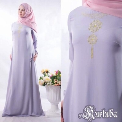 Abaya Blue Grey Amber