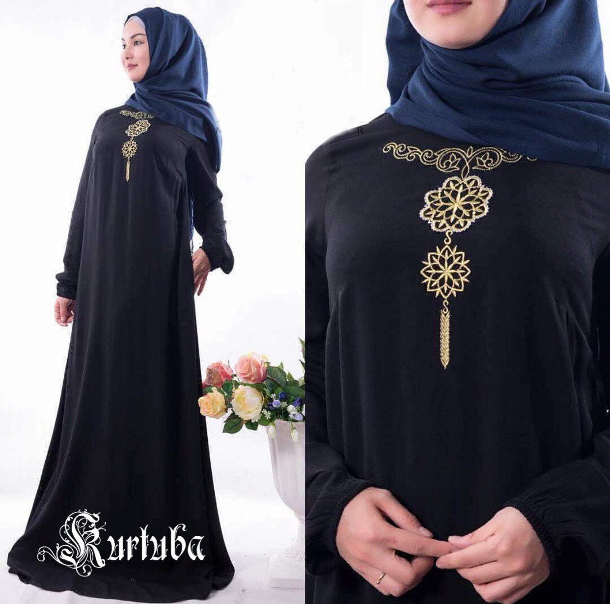 Abaya Black Amber