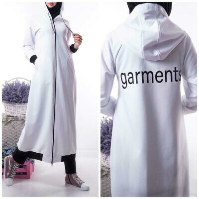 Garments: sweatshirt+sweatpants (cotton jersey)
