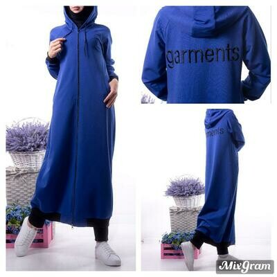 Garments: sweatshirt+sweatpants (cotton jersey)