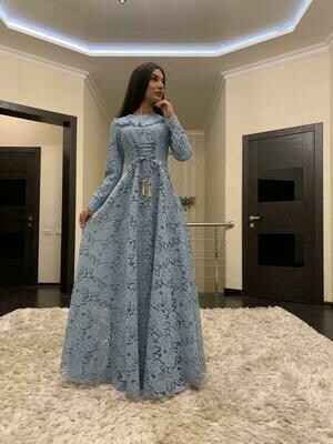 Dress Blue Gray Florence