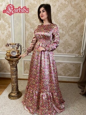 Dress Pink With Flowers Julie