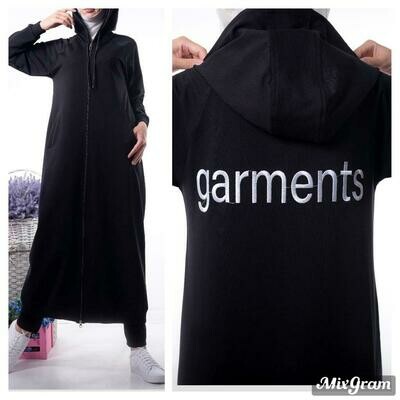 Garments: sweatshirt+sweatpants (cotton jersey)