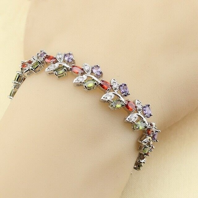 Silvered Bracelet, Cristal Shik