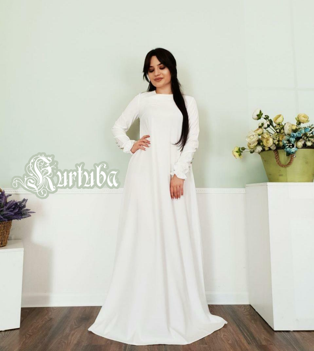 Abaya Dress White Rima