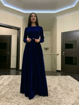 Eleanor (velours, bleu)