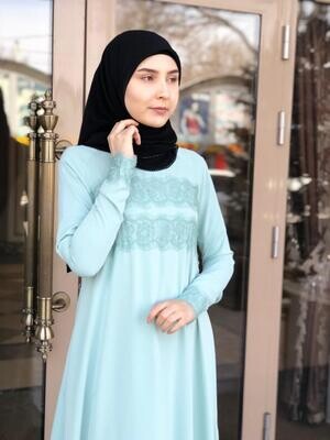 Abaya Lace Green Mint Laros
