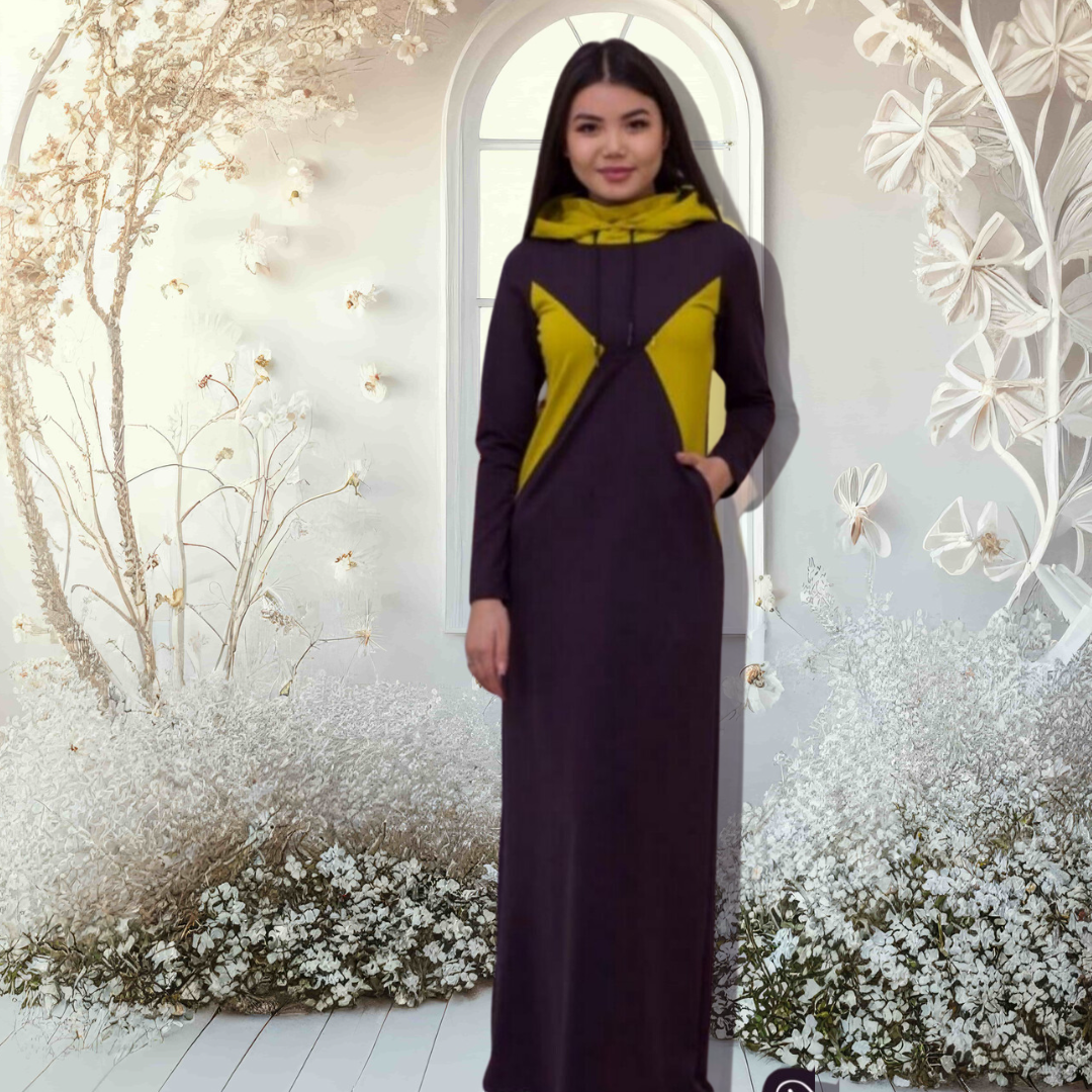Hoodie Dress Maxi - Collection Josephine - 10 - 16 years