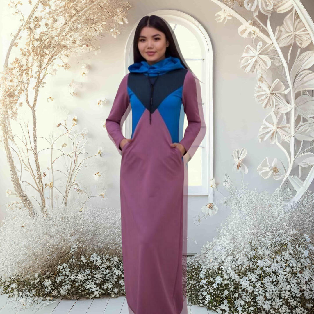 Hoodie Dress Maxi - Collection Josephine - 10 - 16 years