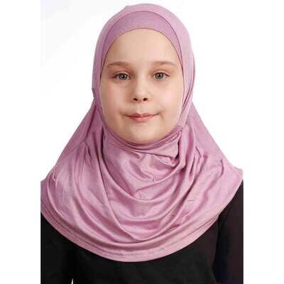 Hijab For Girls - Droit - Premium Jersey - Pink