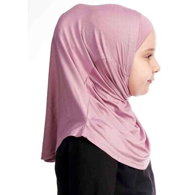 Hijab For Girls - Droit - Premium Jersey - Pink