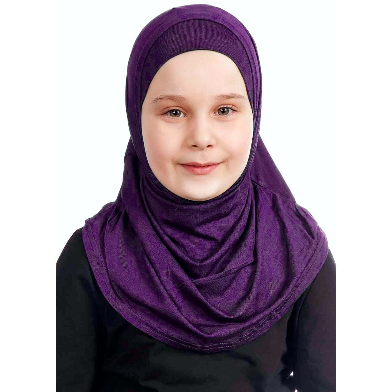 Hijab For Girls - Straight - Premium Jersey - Mauve