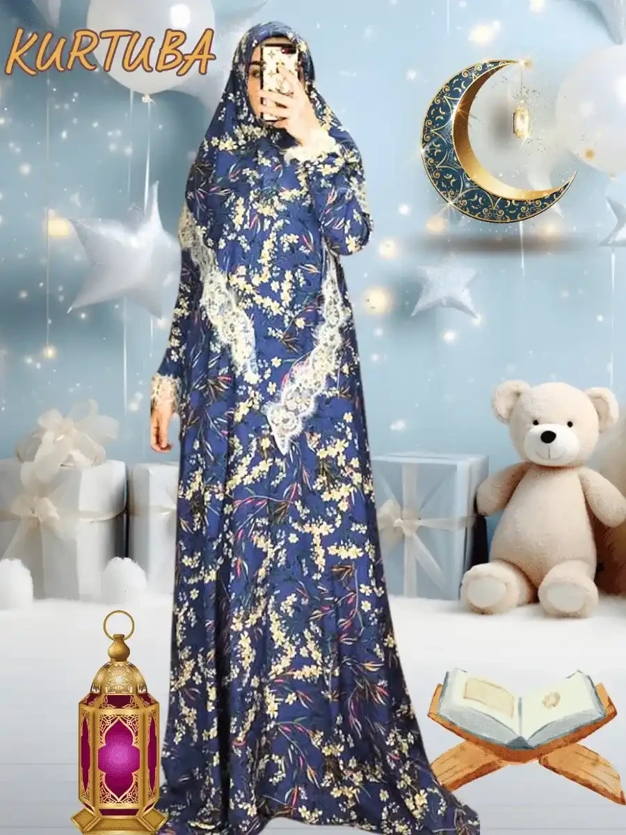 Abaya With Scarf For Girls Rano