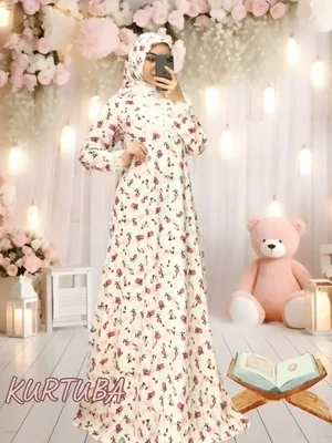 Abaya With Scarf For Girls Rano