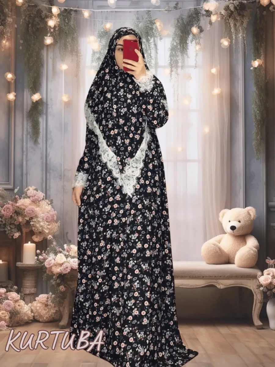 Abaya With Scarf For Girls Rano