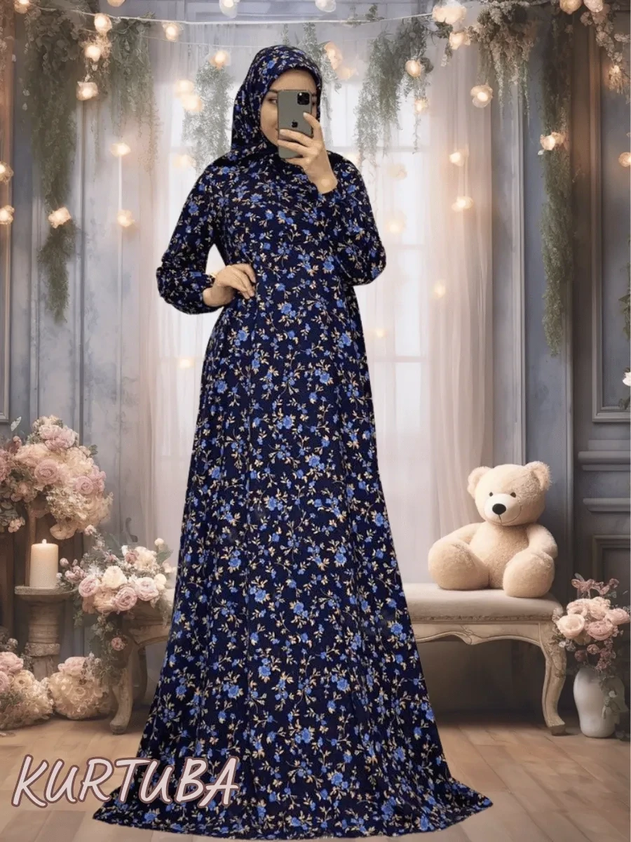 Abaya With Scarf For Girls Rano