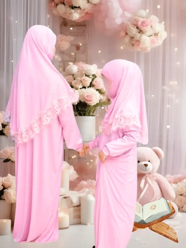 Prayer Dress For Girls 7-16 years Pink Jamila