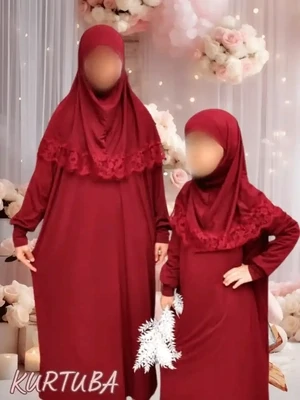 Prayer Dress For Girls 7-16 years Red Jamila