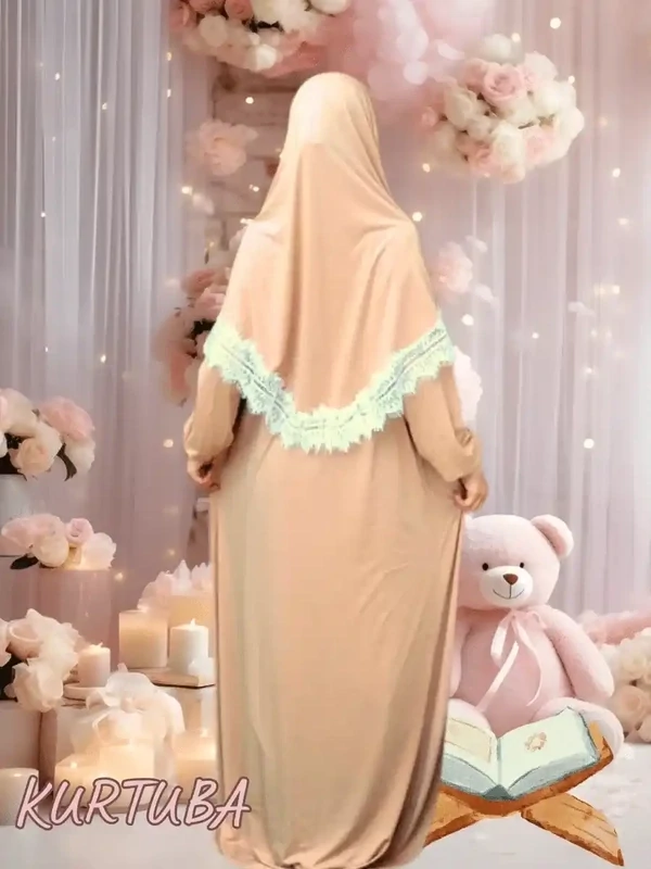Prayer Dress For Girls 7-16 years Beige Jamila