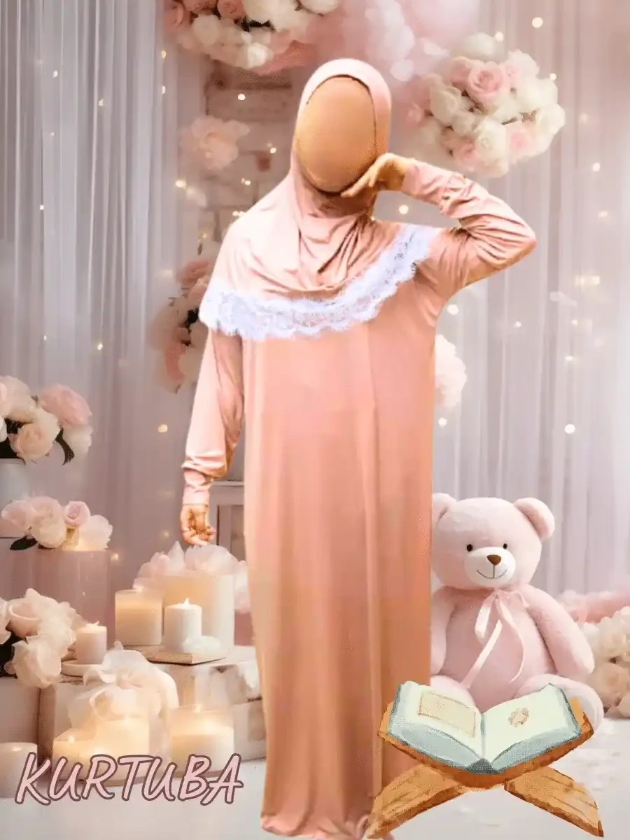 Prayer Dress For Girls 7-16 years Beige Jamila