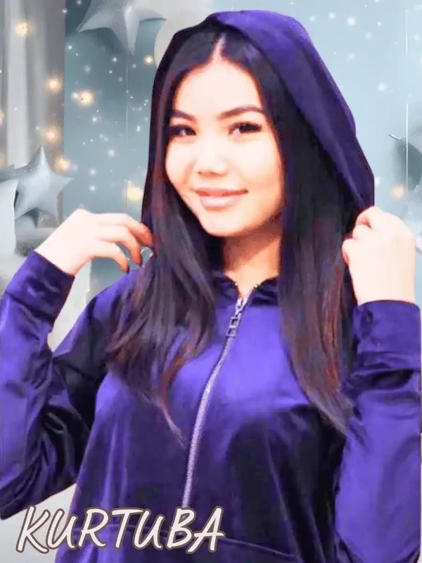 Hoodie  Dress Maxi - Velvet - Navy Blue - Collection Jamila