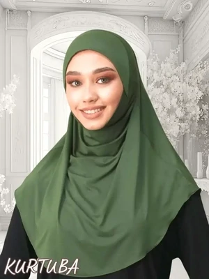Instant Hijab Ready to Wear - Khaki - Sumaya Collection