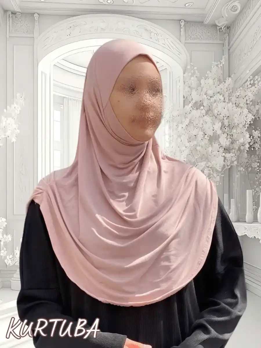 Instant Hijab Ready to Wear- Beige - Sumaya Collection