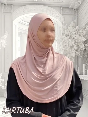 Instant Hijab Ready to Wear- Beige - Sumaya Collection