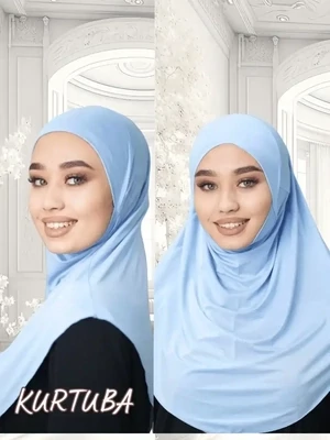 Instant Hijab Ready to Wear - Sky Blue - Sumaya Collection