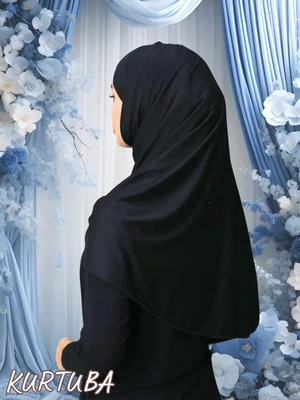 Instant Hijab Ready to Wear - Straight - Black - Zahra Collection