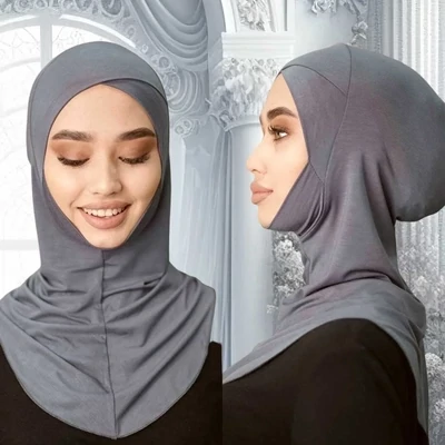 Under Scarf Cap - Ninja Hijab - Gray