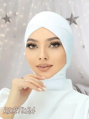 Hijab sous-bonnet - sous-foulard - blanc